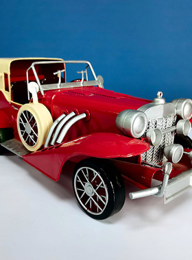 老上海敞篷古董老爷车小汽车模型