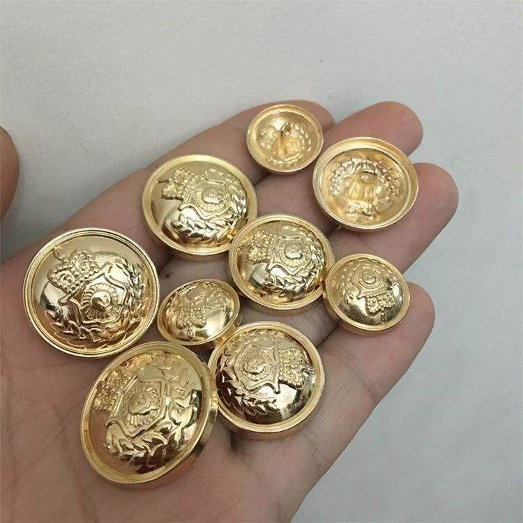 百搭扣子羊绒大衣英伦风西装毛呢外套睡衣金属纽扣