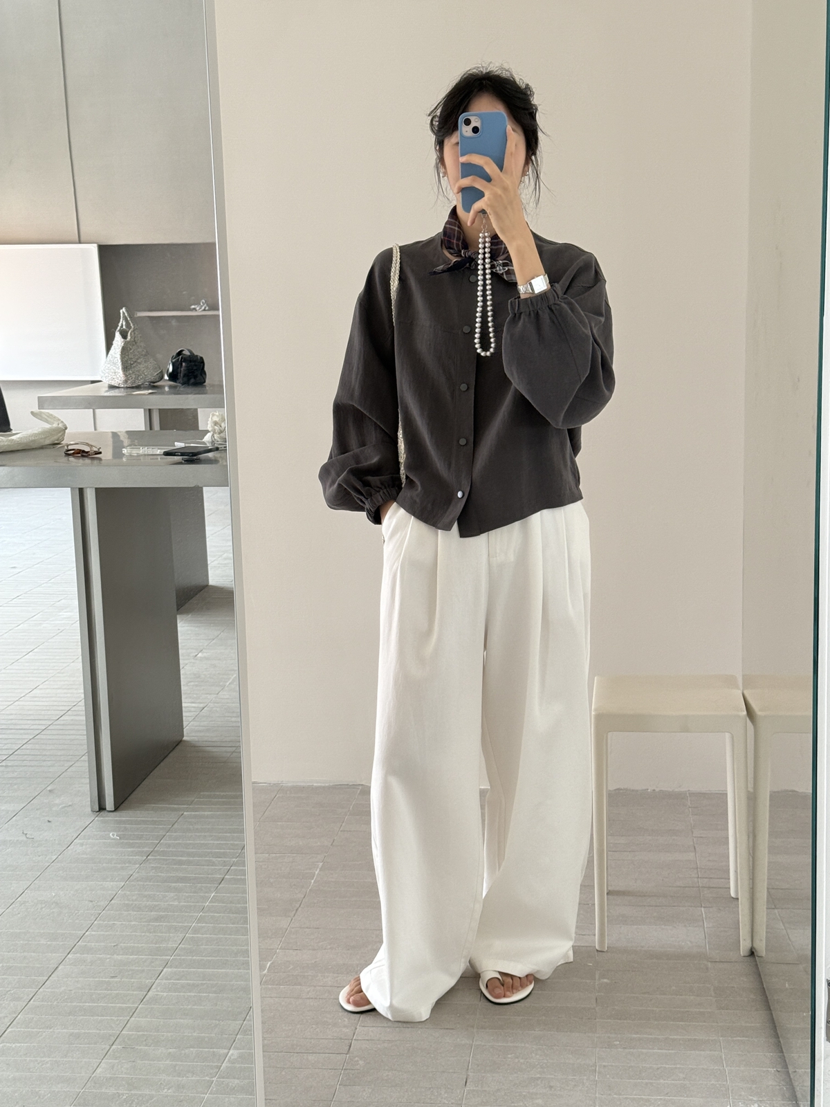 小河马春夏新款韩范简约棉麻风衣