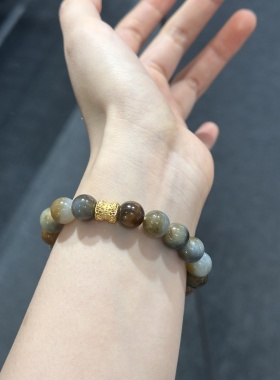 一念设计天然和田玉手串单圈