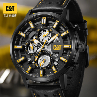 美国CAT卡特欧美正品 手表机械镂空设计石英表天机系列M33 小众男士
