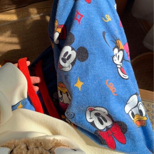 卡通全棉磨毛睡裤可爱宽松舒适棉纱长裤家居裤遛弯裤女春秋外穿