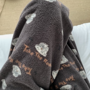 冬季新品~深灰毛绒绒百搭休闲阔腿长裤家居服加厚雪粒绒睡裤女