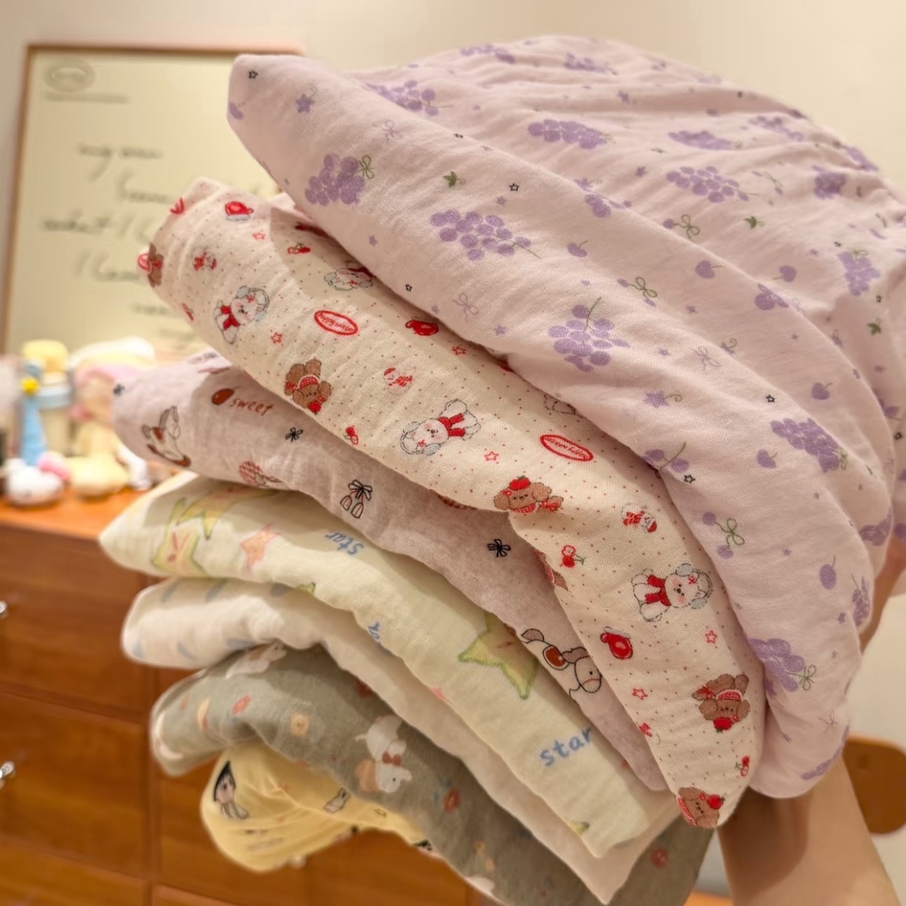 新品！薄款棉纱吊带裙肩带可调胸垫款慵懒宽松女士居家睡裙