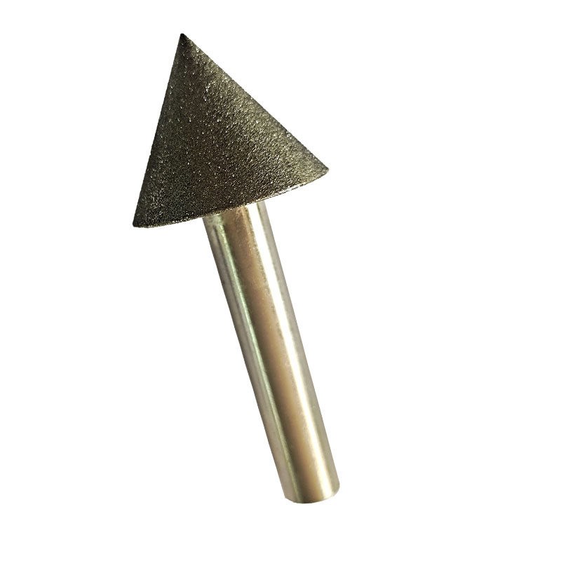 速发金刚石锥形磨头钨钢陶瓷玻璃倒角器D0合金砂轮瓷砖扩孔钻头倒