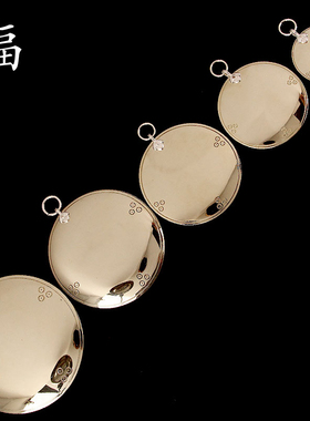 速发纯铜加厚家用八卦镜凸镜凹面镜件镜门口挂品用件随身配铜结婚