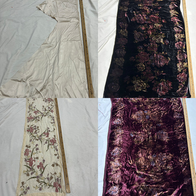 蚕之语桑蚕丝刀口布料称斤清仓售