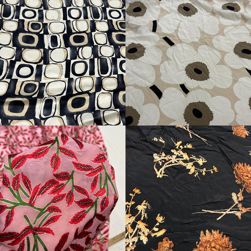 蚕之语桑蚕丝服装零布料花色面料