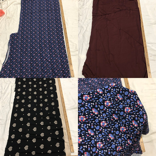 蚕之语●全棉面料服装床品定制款缎面酒红花色图案大零料刀口按张