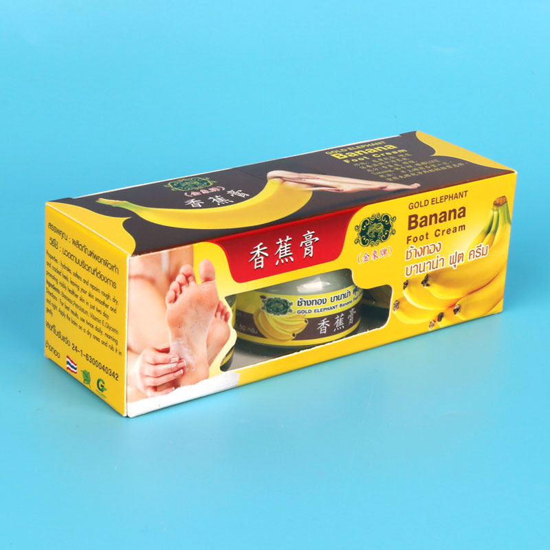 泰国金象牌香蕉膏Banana护手霜护足膏关节护肤滋润膏30g*3瓶
