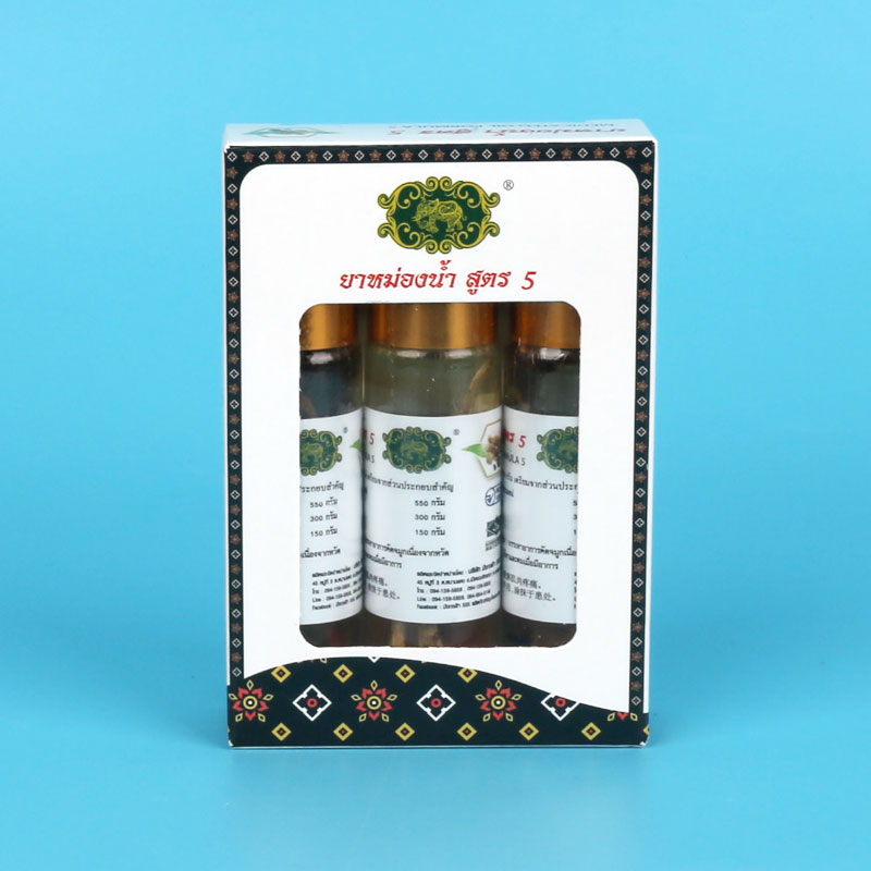 泰国金象牌缓解肌肉酸疼天然草本植物草药油5号按摩油 8毫升*3支