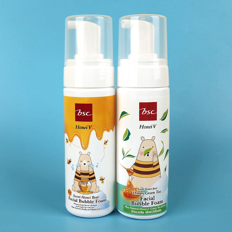 HONEI V BSC SWEET HONEI BEAR维生素C面部慕斯洁面洗面奶160ml