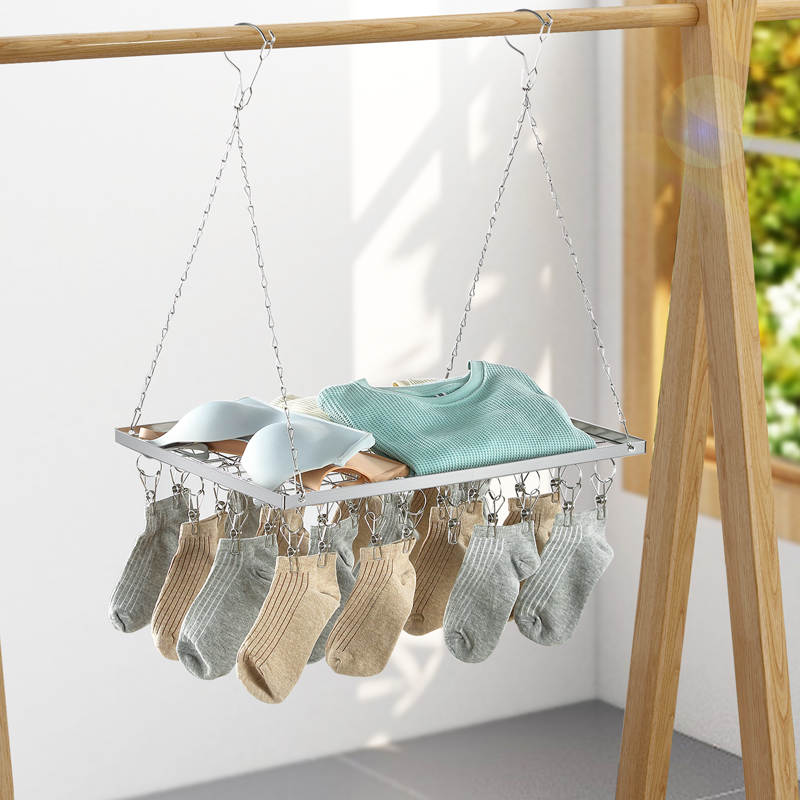 晒衣网晾衣篮夹袜子神器平铺毛衣