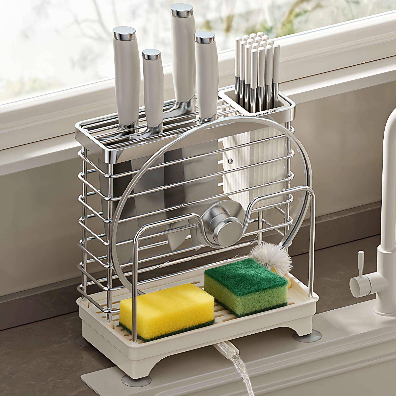 厨房多功能置物架收纳沥水架