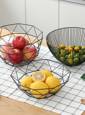 北欧风格水果盘创意客厅茶几家用2025新款大气现代零食果篮收纳筐