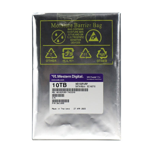 西数3.5寸10TBSATA监控紫盘