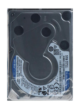 WD/西部数据 WD50NPJZ 蓝盘2.5寸SATA 5TB 15mm笔记本工控4800转