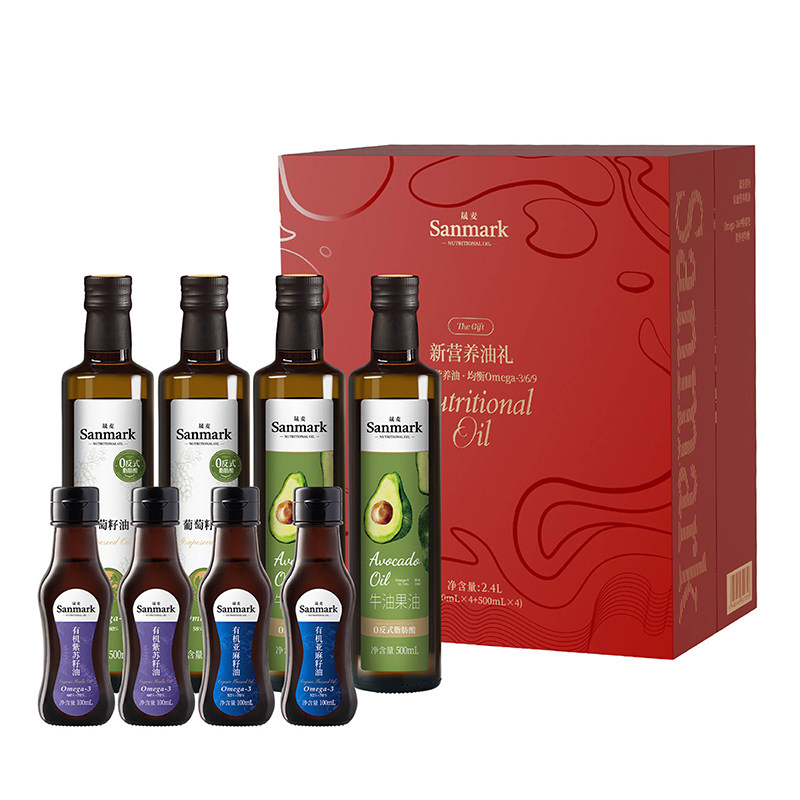 晟麦冷热吃礼盒牛油果油有机紫苏籽油亚麻籽油8瓶员工公司送礼,粮油调味/速食/干货/烘焙,牛油果油,淘宝优惠券,粉丝福利购,淘宝优惠卷