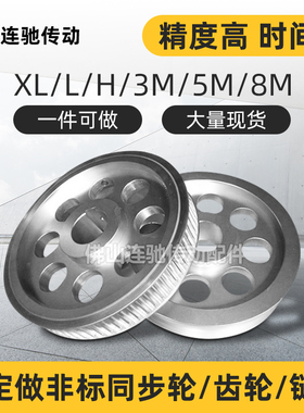 专业定做同步带轮 齿轮多楔带轮3M 5M 8M 14M MXL L H AT5 T10T20