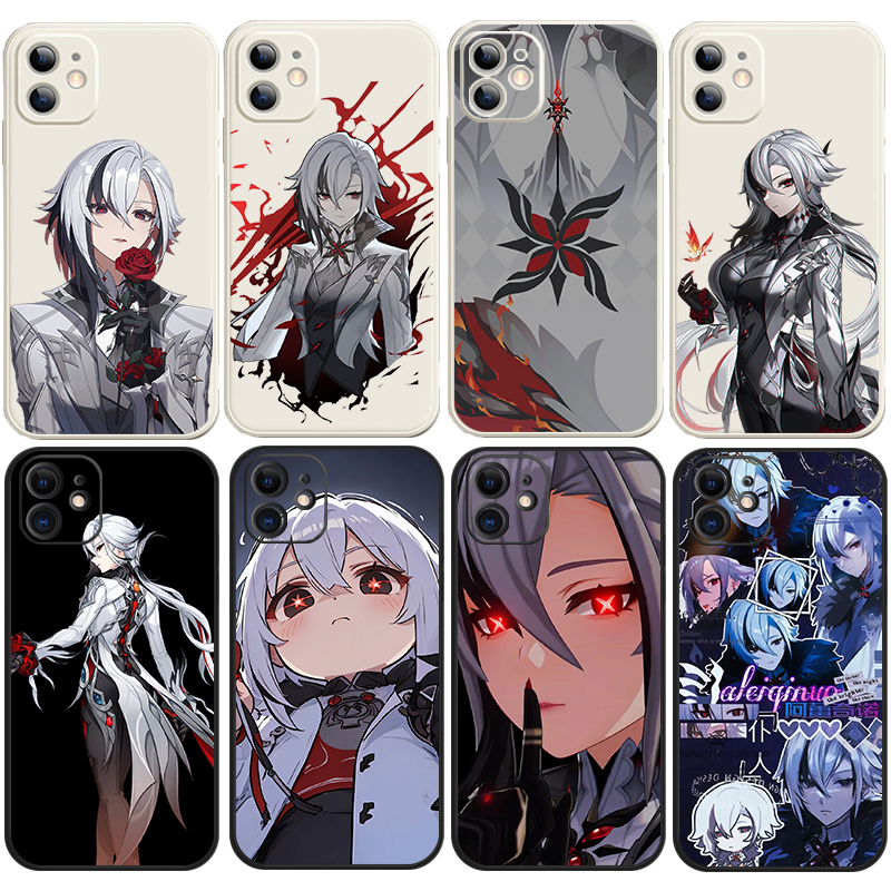 原神阿蕾奇诺手机壳适用苹果16/15执行官仆人14plus周边13愚人众iphone12promax神之眼11xrxsmax