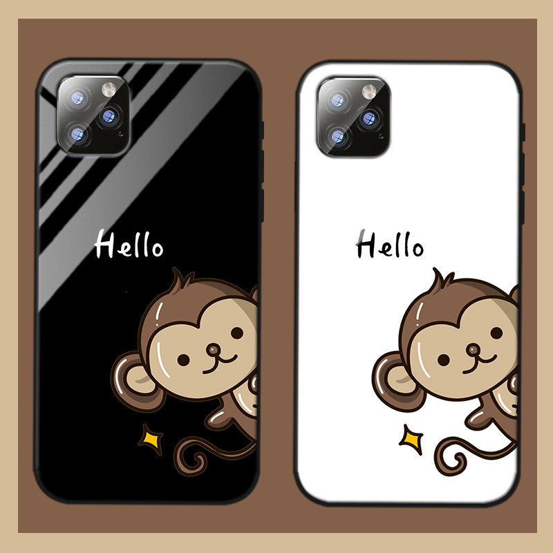 小猴子手机外壳保护套适用苹果iPhone17/16/15/13情侣12/14promax卡通简约oppoK13TURBO一加ace6