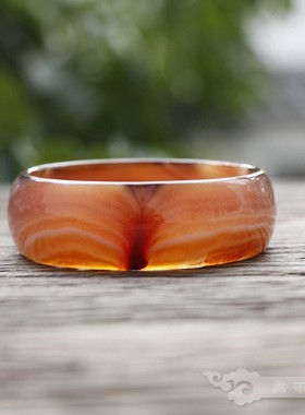 『 青禾淑坊 』中国风天然玛瑙手镯 { 看朱成碧 }古典风雅小物 镯