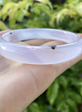 『青禾淑坊』天然玛瑙手镯  「心事眼波难定」国风古典镯  60.5MM