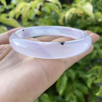 『青禾淑坊』天然玛瑙手镯  「心事眼波难定」国风古典镯  60.5MM