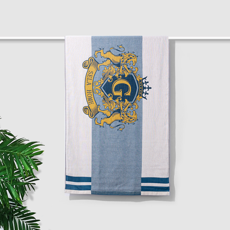 纯棉纱布浴巾柔软简约时尚