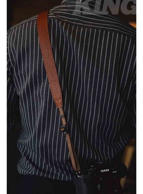 【专属厚牛皮】相机背带尼龙绳牛皮手工缝制款富士索尼徕卡通用