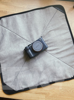 微单相机加厚海绵百折布魔术贴相机收纳布保护适用佳能富士索尼