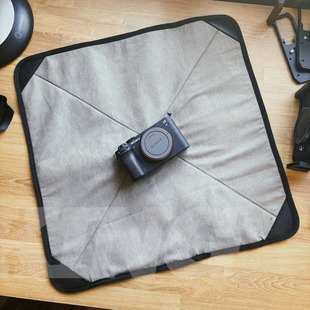 微单相机加厚海绵百折布魔术贴相机收纳布保护适用佳能富士索尼