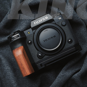 【King原创】富士XH2s相机木制手柄铝合金底座X-H2s X-H2通用