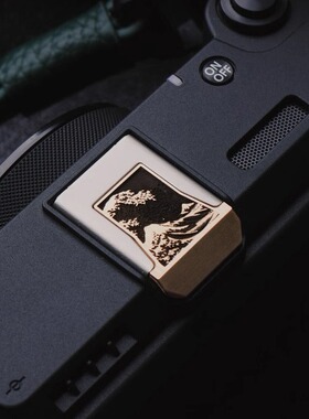原创佳能黄铜雕刻热靴盖 新款热靴EOS R7 R8 R10 R50 R5IIR6IIR1