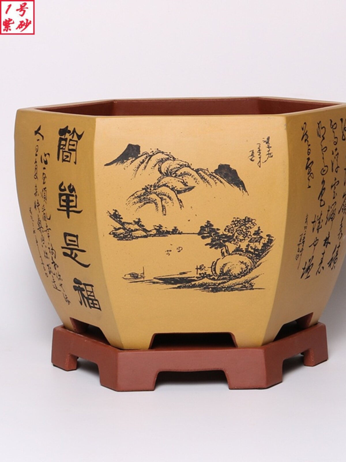 君子兰花盆陶瓷大号中国风简约室内客厅特大号发财树紫砂花盆精品