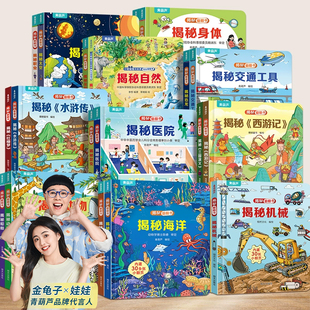 青葫芦揭秘翻翻书 儿童绘本0到3岁情景体验翻翻书