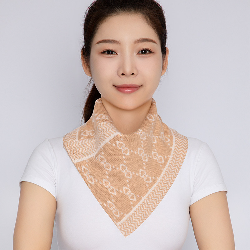 羊毛蚕丝护颈围脖保暖加厚女冬季