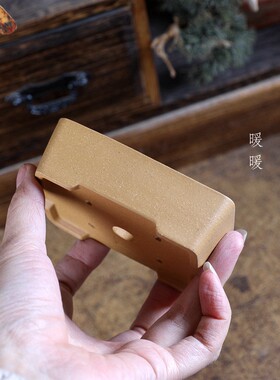 『直角小长方』暖暖精选紫砂微型花盆盆景掌中宝假山菖蒲四色可选