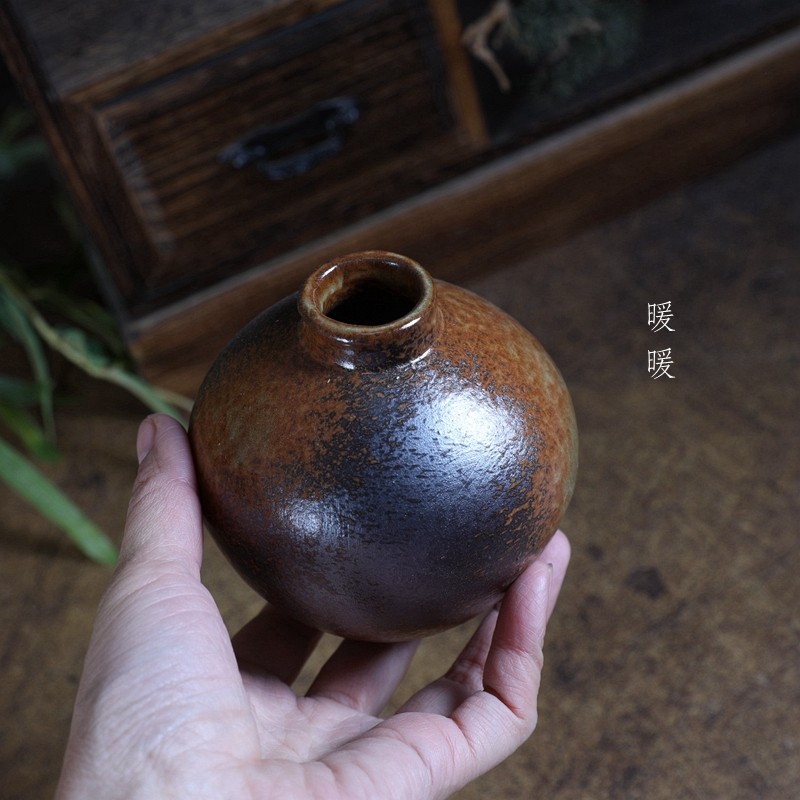 『柴烧复古小花插』暖暖精选 无孔小花瓶 家居摆件 花道用品 插花,鲜花速递/花卉仿真/绿植园艺,花盆,淘宝优惠券,粉丝福利购,淘宝优惠卷
