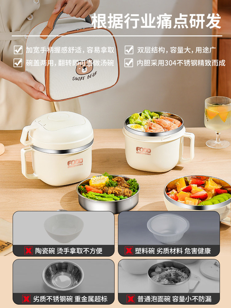 304不锈钢饭盒上班族2024新款高初中大学生专用食堂打保温快餐杯,餐饮具,饭盒/保温桶/保温提锅,淘宝优惠券,粉丝福利购,淘宝优惠卷