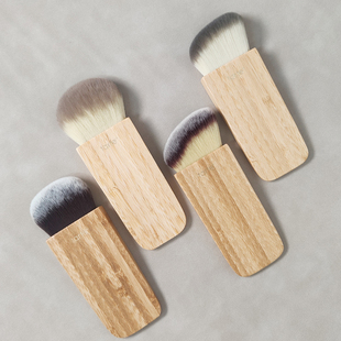 塔特竹片化妆刷舌形散粉刷腮红刷斜角修容刷侧影刷柔软不扎脸