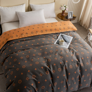 纯棉磨毛被套单件全棉加厚被罩150x200x230床被套220x240双人冬天