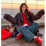 【现货】小湖羊环保皮草皮毛一体2459-P285-K428，女装皮草，柏妮丝绮