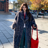 【现货】加厚长款环保皮草外套2459-P285-428，女装派克服，柏妮丝绮