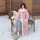 【新款】双面穿粉色皮毛一体2583-P265-K398，女装派克服，柏妮丝绮