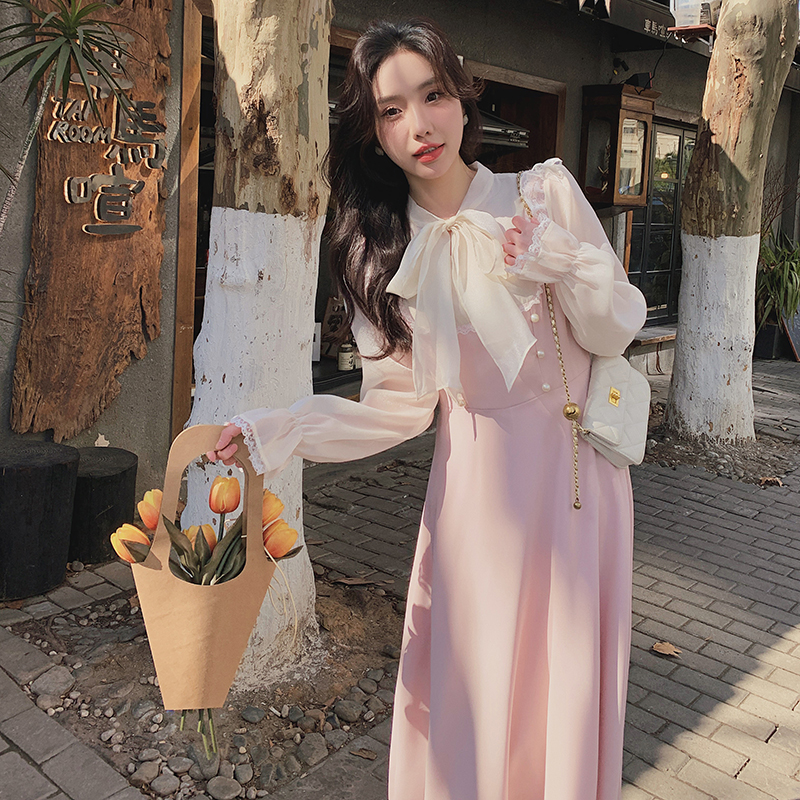 【新款首发】法式甜美粉色连衣裙 2409-P125-K178