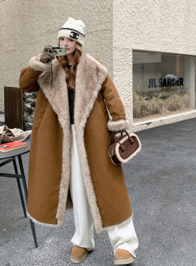 【现货】简约DA牌皮毛一体外套 2577-P275-K408