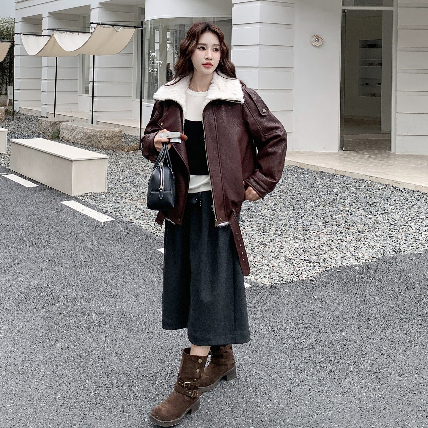 【现货】复古设计感派克外套2569-P235-K358,女装派克服,柏妮丝绮
