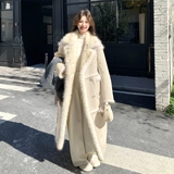 【新款】加厚长款皮毛一体外套2588-P285-K428，女装派克服，柏妮丝绮