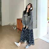 【新款】碎花拼接连衣裙2605-P145-K238，女装连衣裙，柏妮丝绮